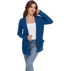 image:imageGRECERELLE Womens Open Front Lightweight Cardigan Fall Sweaters OutwearRoyal Blue