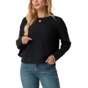 image:imageGRECERELLE Womens Pullover Sweater Chunky Crew Neck Long Sleeve Losse Casual Knit Tops Blouse S2XLBlack