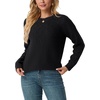 image:imageGRECERELLE Womens Pullover Sweater Chunky Crew Neck Long Sleeve Losse Casual Knit Tops Blouse S2XLBlack