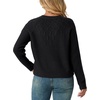 image:imageGRECERELLE Womens Pullover Sweater Chunky Crew Neck Long Sleeve Losse Casual Knit Tops Blouse S2XLBlack