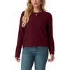 image:imageGRECERELLE Womens Pullover Sweater Chunky Crew Neck Long Sleeve Losse Casual Knit Tops Blouse S2XLWine Red