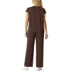 image:imageGRECERELLE Womens Summer 2 Piece Outfits Wide Leg Pants Lounge SetDark Coffee