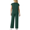 image:imageGRECERELLE Womens Summer 2 Piece Outfits Wide Leg Pants Lounge SetDark Green