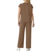 image:imageGRECERELLE Womens Summer 2 Piece Outfits Wide Leg Pants Lounge SetLight Coffee