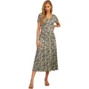image:imageGRECERELLE Womens Summer Casual Short Sleeve Crewneck Tiered Flowy Maxi Long Dress with Pockets S2XLBlack Yellow
