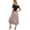 image:imageGRECERELLE Womens Summer Casual Short Sleeve Crewneck Tiered Flowy Maxi Long Dress with Pockets S2XLFloret Coffee