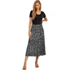 image:imageGRECERELLE Womens Summer Casual Short Sleeve Crewneck Tiered Flowy Maxi Long Dress with Pockets S2XLLeopard Print Black