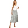 image:imageGRECERELLE Womens Summer Casual Short Sleeve Crewneck Tiered Flowy Maxi Long Dress with Pockets S2XLLily Green