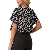 image:imageGRECERELLE Womens Summer Lightweight Cropped Cardigan ShrugBlack Butterfly