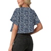 image:imageGRECERELLE Womens Summer Lightweight Cropped Cardigan ShrugBlue White Flower