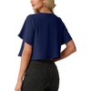 image:imageGRECERELLE Womens Summer Lightweight Cropped Cardigan ShrugDark Blue