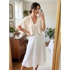 image:imageGRECERELLE Womens Summer Lightweight Cropped Cardigan ShrugIvory White