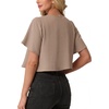image:imageGRECERELLE Womens Summer Lightweight Cropped Cardigan ShrugLight Khaki