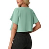 image:imageGRECERELLE Womens Summer Lightweight Cropped Cardigan ShrugMint Green