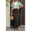 image:imageGRECERELLE Womens Summer Lightweight Cropped Cardigan ShrugMint Green