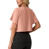 image:imageGRECERELLE Womens Summer Lightweight Cropped Cardigan ShrugPink