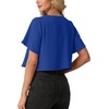 image:imageGRECERELLE Womens Summer Lightweight Cropped Cardigan ShrugRoyal Blue