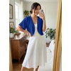 image:imageGRECERELLE Womens Summer Lightweight Cropped Cardigan ShrugRoyal Blue