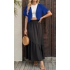 image:imageGRECERELLE Womens Summer Lightweight Cropped Cardigan ShrugRoyal Blue