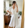 image:imageGRECERELLE Womens Summer Lightweight Cropped Cardigan ShrugWhite