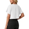 image:imageGRECERELLE Womens Summer Lightweight Cropped Cardigan ShrugWhite