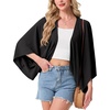 image:imageGRECERELLE Womens Summer Lightweight Cropped CardiganBlack