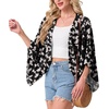 image:imageGRECERELLE Womens Summer Lightweight Cropped CardiganBlack Butterfly
