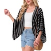 image:imageGRECERELLE Womens Summer Lightweight Cropped CardiganBohemian Stripe