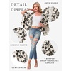 image:imageGRECERELLE Womens Summer Lightweight Cropped CardiganKhaki Black Flower