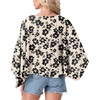 image:imageGRECERELLE Womens Summer Lightweight Cropped CardiganKhaki Black Flower