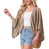 image:imageGRECERELLE Womens Summer Lightweight Cropped CardiganLight Khaki