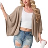 image:imageGRECERELLE Womens Summer Lightweight Cropped CardiganLight Khaki