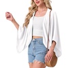 image:imageGRECERELLE Womens Summer Lightweight Cropped CardiganWhite