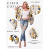 image:imageGRECERELLE Womens Summer Lightweight Cropped CardiganWhite Ink Daffodil