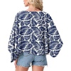 image:imageGRECERELLE Womens Summer Lightweight Cropped CardiganWhite Palm Leaf
