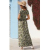 image:imageGRECERELLE Womens Summer Long Maxi Dresses 2026 Short Sleeve V Neck Casual Button Dress with PocketsBlack Yellow