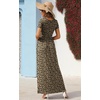 image:imageGRECERELLE Womens Summer Long Maxi Dresses 2026 Short Sleeve V Neck Casual Button Dress with PocketsLd Khaki