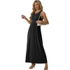 image:imageGRECERELLE Womens Summer Sleeveless Casual Long Tank Maxi Dress with Pockets XS3XLBlack