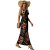 image:imageGRECERELLE Womens Summer Sleeveless Casual Long Tank Maxi Dress with Pockets XS3XLBrown Flower Black