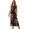 image:imageGRECERELLE Womens Summer Sleeveless Casual Long Tank Maxi Dress with Pockets XS3XLBrown Flower Black