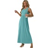 image:imageGRECERELLE Womens Summer Sleeveless Casual Long Tank Maxi Dress with Pockets XS3XLCyan