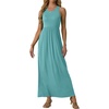 image:imageGRECERELLE Womens Summer Sleeveless Casual Long Tank Maxi Dress with Pockets XS3XLCyan