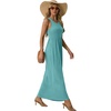 image:imageGRECERELLE Womens Summer Sleeveless Casual Long Tank Maxi Dress with Pockets XS3XLCyan
