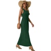 image:imageGRECERELLE Womens Summer Sleeveless Casual Long Tank Maxi Dress with Pockets XS3XLDark Green