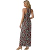 image:imageGRECERELLE Womens Summer Sleeveless Casual Long Tank Maxi Dress with Pockets XS3XLFloral Black Daffodil