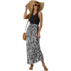 image:imageGRECERELLE Womens Summer Sleeveless Casual Long Tank Maxi Dress with Pockets XS3XLFloral Black Tree Grain
