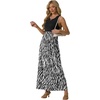 image:imageGRECERELLE Womens Summer Sleeveless Casual Long Tank Maxi Dress with Pockets XS3XLFloral Black Tree Grain