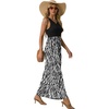 image:imageGRECERELLE Womens Summer Sleeveless Casual Long Tank Maxi Dress with Pockets XS3XLFloral Black Tree Grain
