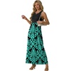 image:imageGRECERELLE Womens Summer Sleeveless Casual Long Tank Maxi Dress with Pockets XS3XLFloral Blue Green