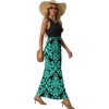 image:imageGRECERELLE Womens Summer Sleeveless Casual Long Tank Maxi Dress with Pockets XS3XLFloral Blue Green